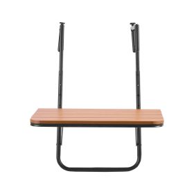 Balcony Hanging Table 25 x 24 in Outdoor Patio Railing Bar Table Adjusable